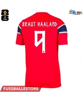 Günstige Norwegen Erling Haaland #9 Heimtrikot WM 2026 Kurzarm